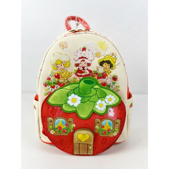 Loungefly Handbags - Loungefly Strawberry Shortcake House Mini Backpack Scented Moving Part New Tags!